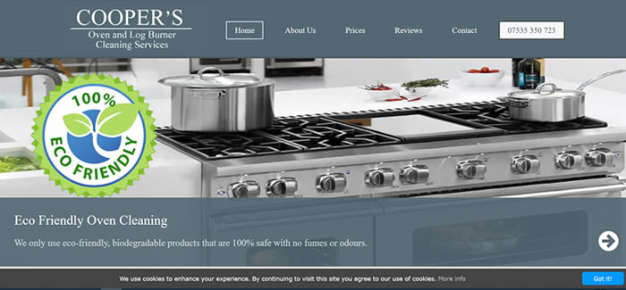 new website for oven cleaning guildford