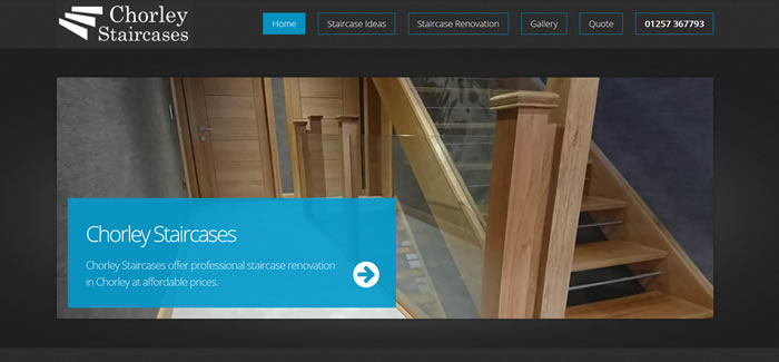 web design for staircase supplier in chorley