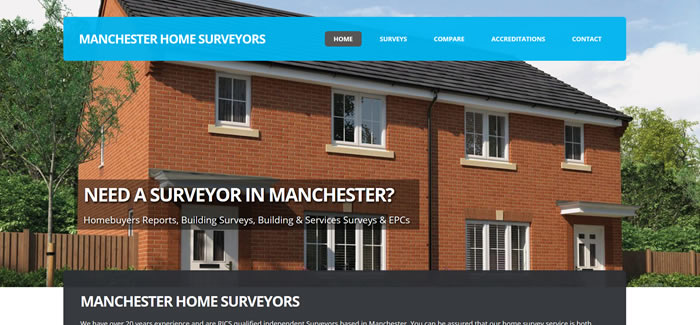 web design for surveyors in manchester