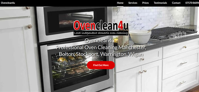 web design for Oven Cleaning Manchester