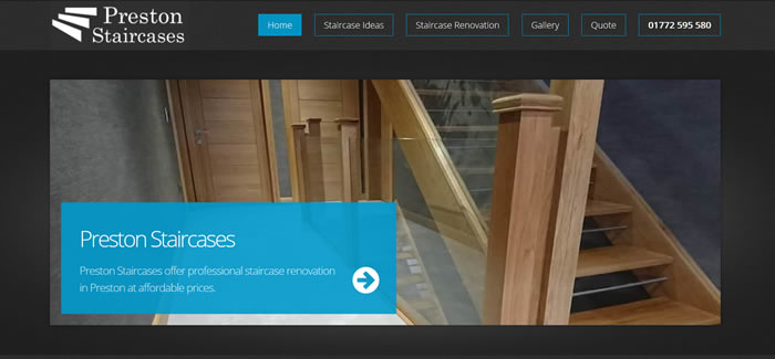new website for Staircases Preston
