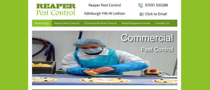 web design for reaper pest control
