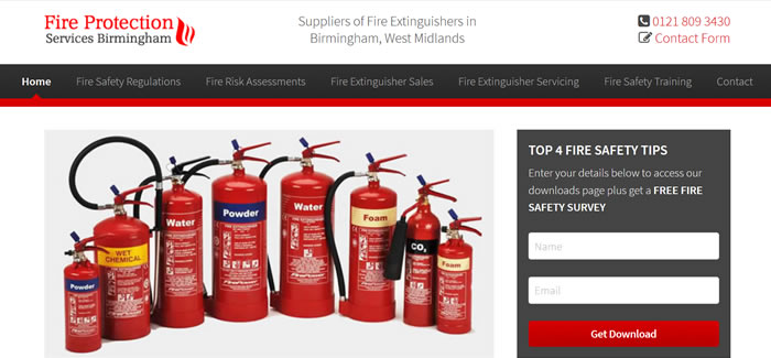 new website for fire extinguishers in birmingham