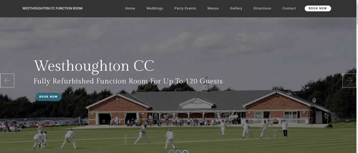 web design for Westhoughton Cricket Club